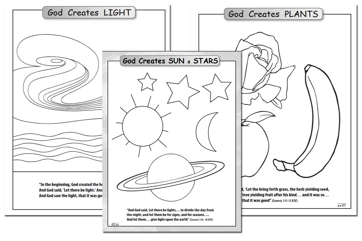 Days of Creation Coloring Book {Free}
