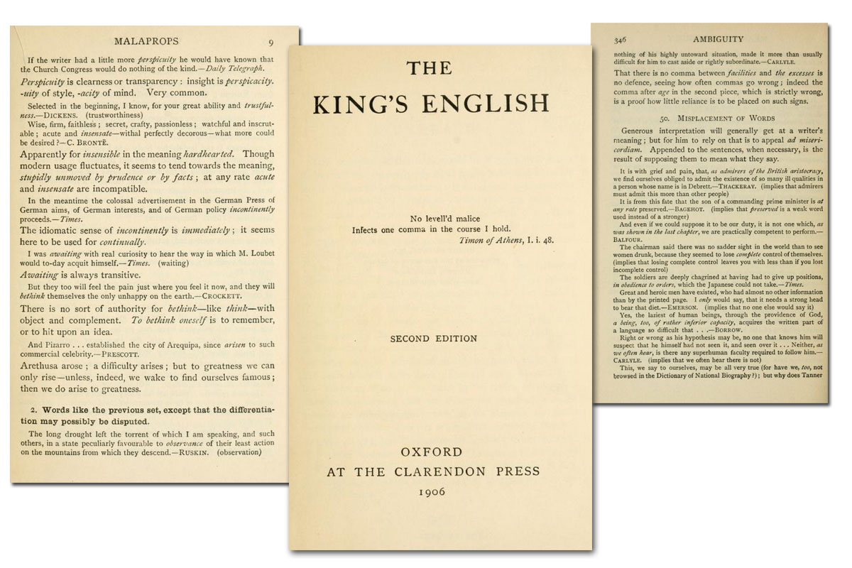 The King's English ~ Free eBook